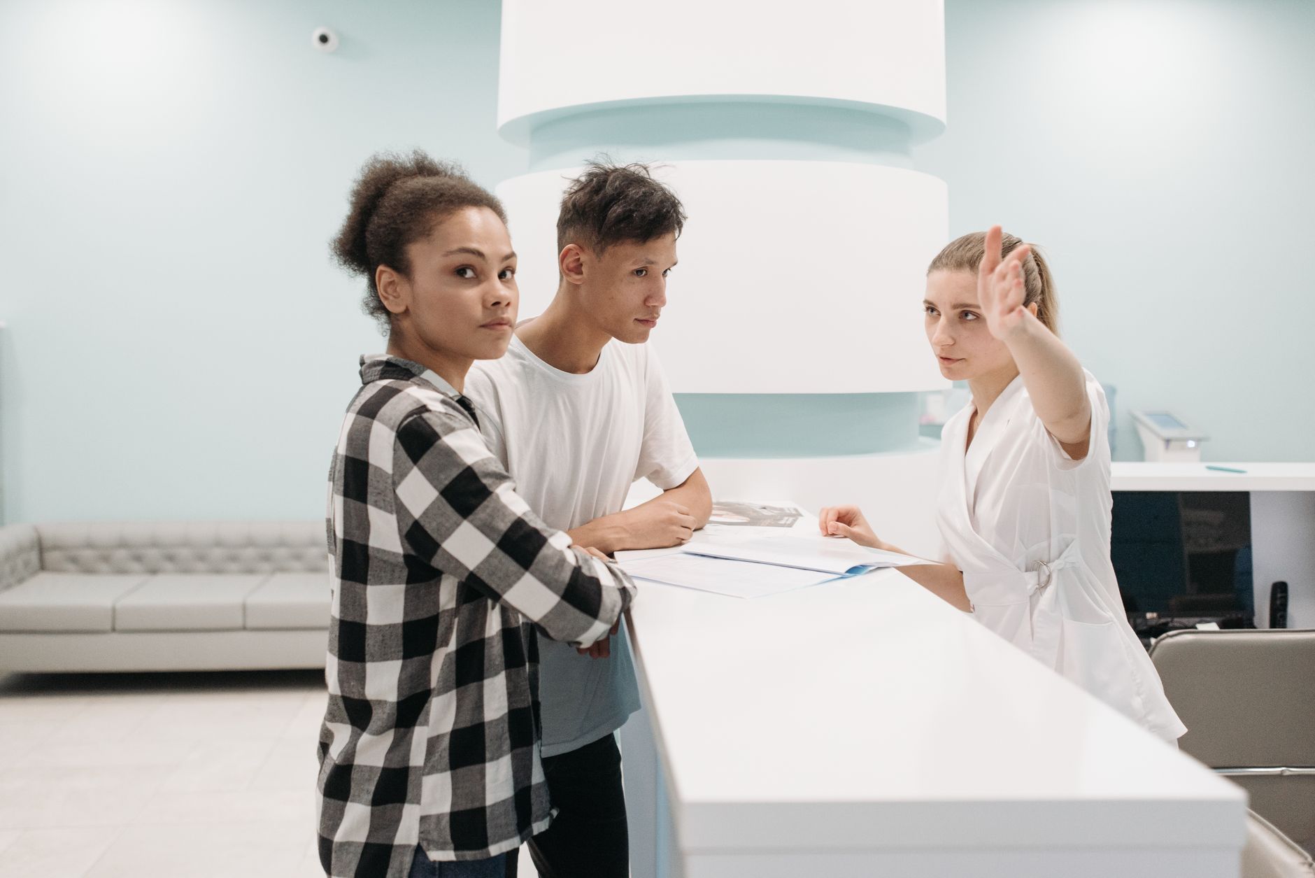A bright, welcoming clinic reception